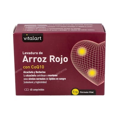 VITALART LEVADURA DE ARROZ ROJO con Q10 60comp.