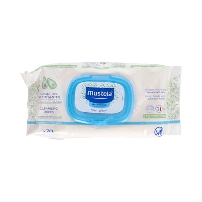 MUSTELA TOALLITAS LIMPIADORAS bebe-niño 70uds.