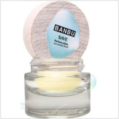 BANBU SAVE perfume solido aroma floral.