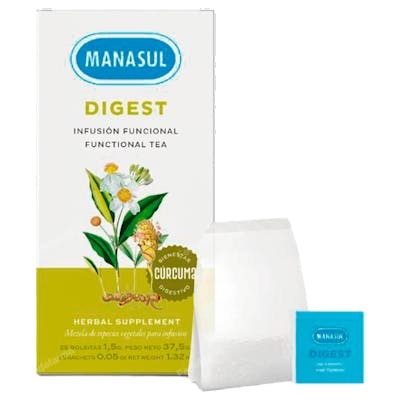 MANASUL DIGEST C/ CURCUMA 25 bolsitas