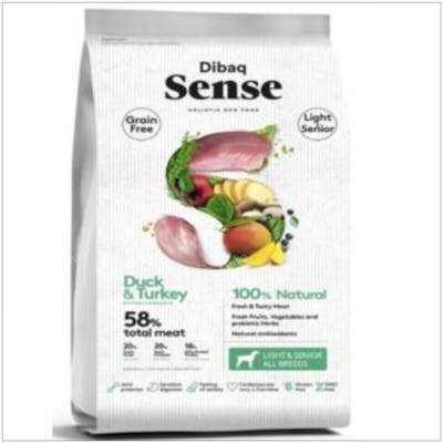 DIBAQ VETERINARIA DIBAQ SENSE PATO Y PAVO PERRO SENIOR LIGHT