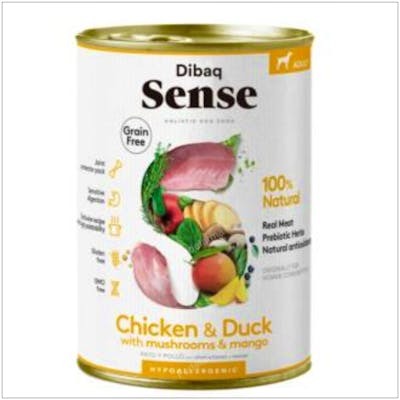 DIBAQ VETERINARIA DIBAQ SENSE POLLO Y PATO PERRO ADULTO LATA