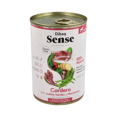 DIBAQ VETERINARIA DIBAQ SENSE CORDERO PERRO ADULTO LATA 380