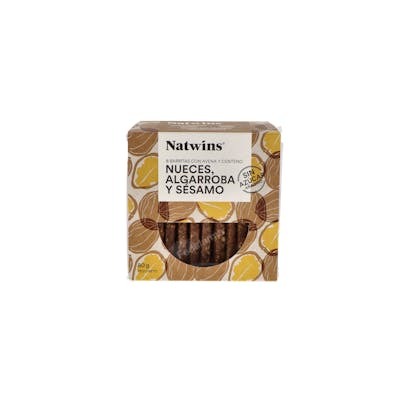 NATWINS BARRITAS DE  NUECES Y ALGARROBA 80gr.
