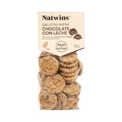 NATWINS GALLETAS DE AVENA CON CHOCOLATE CON LECHE BASIC 200g