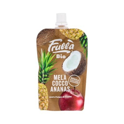 FRULLA PURE DE MANZANA COCO Y PIÑA 100gr. BIO