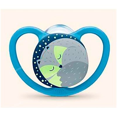 NUK CHUPETE NUK SPACE NIGHT T2 6-18M SILICONA 1 UD