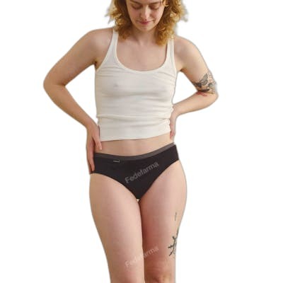 COCORO BRAGUITA MENSTRUAL negra/gris flujo abundante 2/S.