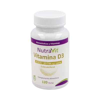 NUTRAVIT VITAMINA D3 120 PERLAS