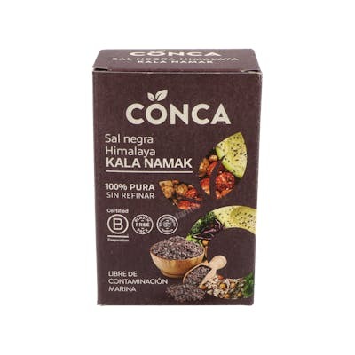 CONCA ORGANICS SAL DEL HIMALAYA KALA NAMAK NEGRA 250GR
