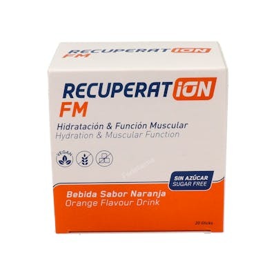 RECUPERAT-ION FM SIN AZUCAR SABOR NARANJA 20 SOBRES