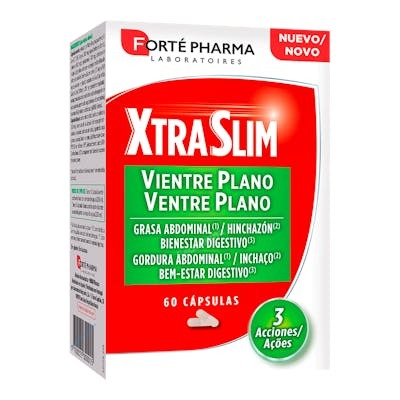 FORTE PHARMA XTRASLIM VIENTRE PLANO GRASA ABDOMINAL 60CAPSULAS
