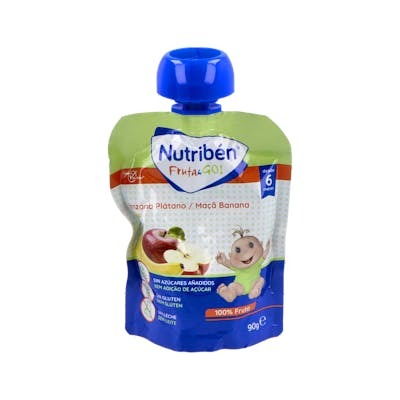 NUTRIBEN FRUTA AND GO !MANZANA-PLATANO 90gr.