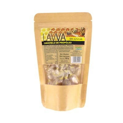 LAVVA CARAMELO DE PROPOLEO VITAMINA C MENTOL 100gr.