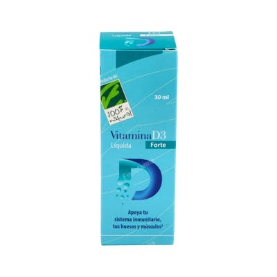 CIEN POR CIEN NATURAL VITAMINA D3 FORTE LIQUIDA 30ML