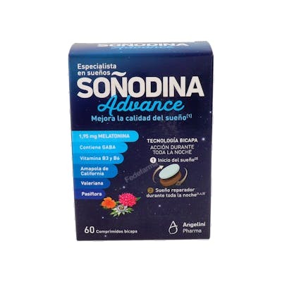 NATURA ESSENZIALE SOÑODINA MELATONINA BICAPA 60COMPRIMIDOS