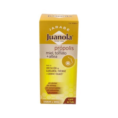 JUANOLA PROPOLIS MIEL TOMILLO ALTEA JARABE 150ml.