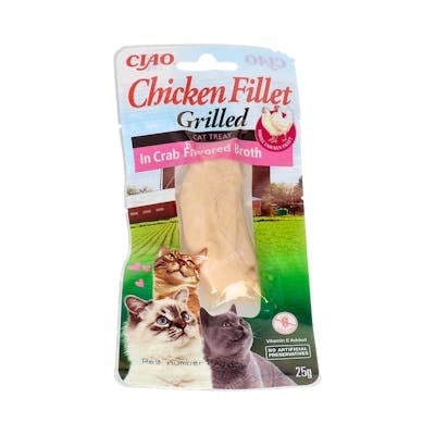 CHURU CAT FILETE DE POLLO EN CALDO DE CANGREJO 1 BOLSA DE 25