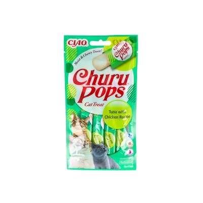CHURU POPS RECETA DE ATUN CON POLLO 1 BOLSA 4 STICKS DE 15G