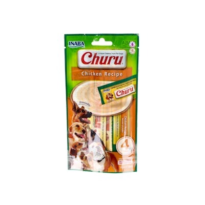 CHURU DOG RECETA DE POLLO 1 BOLSA DE 4 STICKS DE 14G SNACK V