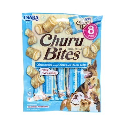 CHURU DOG BITES RECETA DE POLLO CON QUESO 1 BOLSA DE 8 STICK