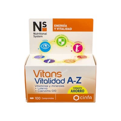 NS VITANS VITALIDAD A-Z 100 comp