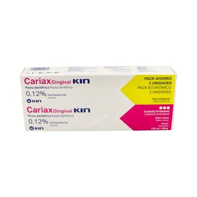 KIN CARIAX GINGIVAL ENCIAS PACK PASTA DENTAL 125ml 2ud