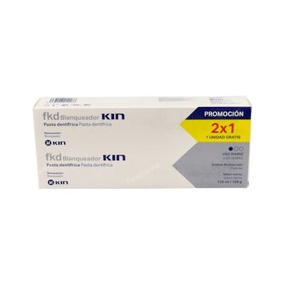 KIN FLUOR KIN PASTA DENTAL BLANQUEADOR 125ml 2ud.