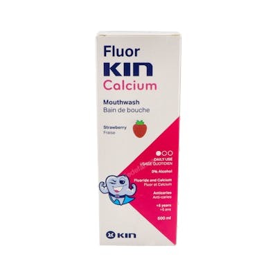 KIN FLUOR KIN CALCIO ENJUAGUE BUCAL 500ml 224 PPM