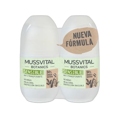 MUSSVITAL BOTANICS DEO SENS 75ML X2