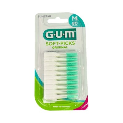 GUM CEPILLO INTERDENTAL SOFT PICKS REGULAR 80UN VERDE