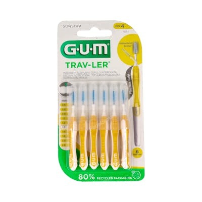 GUM CEPILLO INTERDENTAL TRAV-LER 1,3mm 3un amarillo