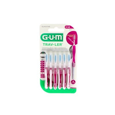 GUM CEPILLO INTERDENTAL TRAV-LER 1612 1,4mm 6un rosa