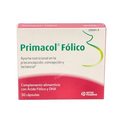 INTERPHARMA PRIMACOL FOLICO 30CAPSULAS