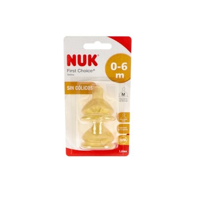 NUK TETINA FC+ 0-6 M latex 2ud.