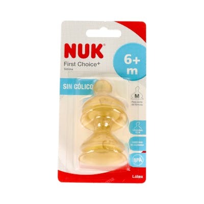 NUK TETINA FC+ 6-18 M latex 2ud.