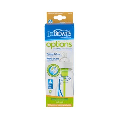 DR BROWN´S BIBERON OPTIONS B/ANCHA SILI REDON +3M 270ML