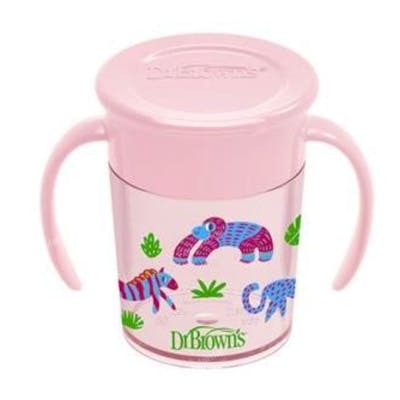 DR. BROWN´S VASO 360 S/ BOQUILLA ROSA C/ ASAS 200ml