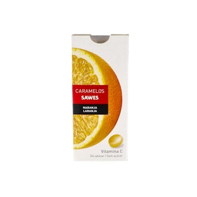 SAWES CARAMELOS BALSAM S/AZUCAR naranja vit c 22gr