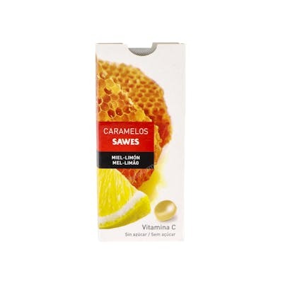 SAWES CARAMELOS BALSAM S/AZUCAR miel limón vit c 22gr