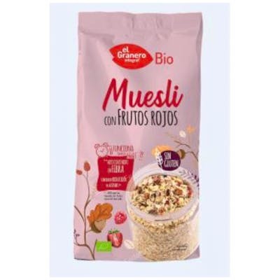 EL GRANERO MUESLI con frutos rojos 375gr. BIO SG VEGAN
