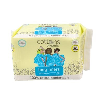 COTTONS SALVASLIP LONGLINER extra largo 32uds. ORGANIC