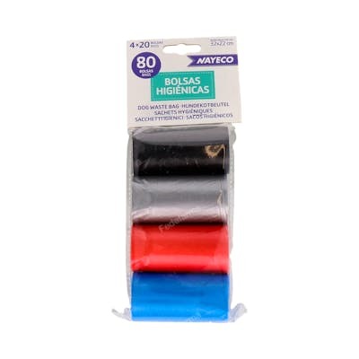 NAYECO VET NAYECO BOLSAS HIGIENICAS 4 ROLLOS DE 20 BOLSAS CO