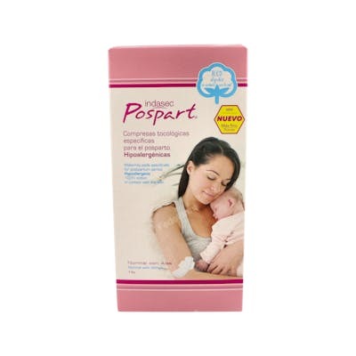 INDASEC COMPRESA HIG INDASEC ALG POST PARTO NOR ALAS 14un