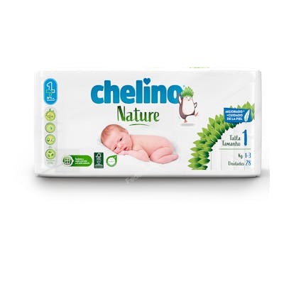 CHELINO PAÑAL INF nature T/1 1-3kg 28un