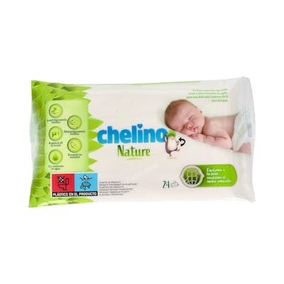 CHELINO TOALLITAS INF nature 24un
