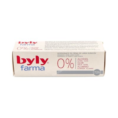 BYLY FARMA DESODORANTE crema 0% 72h 30ml