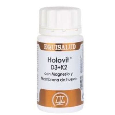 EQUISALUD HOLOVIT D3+K2 con magnesio y membrana huevo 50cap