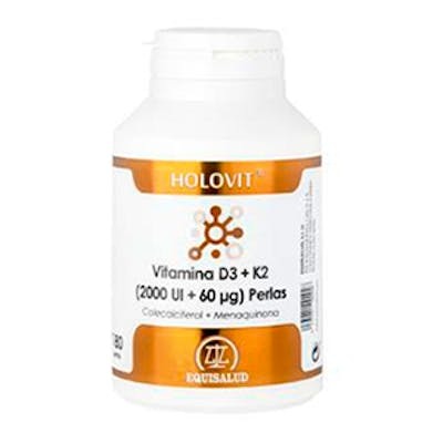 EQUISALUD HOLOVITVITAMINA D3 2000UI + K2 60ΜG 180PERLAS