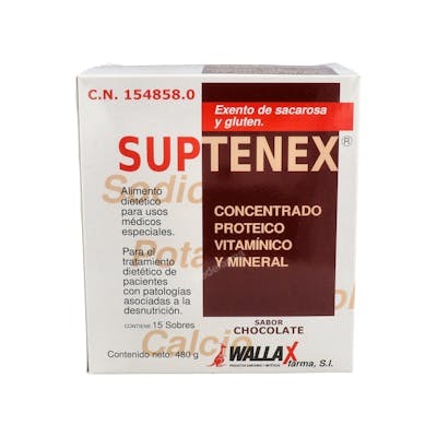 WALLAX FARMA SUPTENEX chocolate 15 sobres